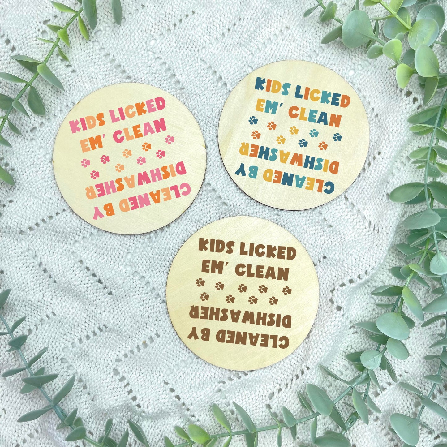 Kids licked it, dishwasher magnet, clean and dirty magnet, kitchen utensil