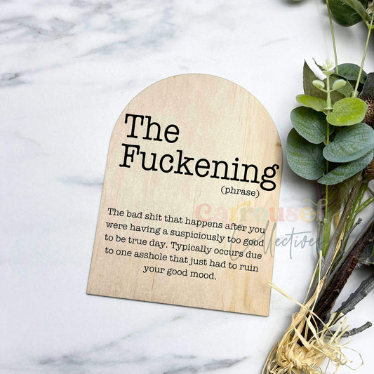 The fuckening Definition prints, funny definitions, great gift ideas, S100