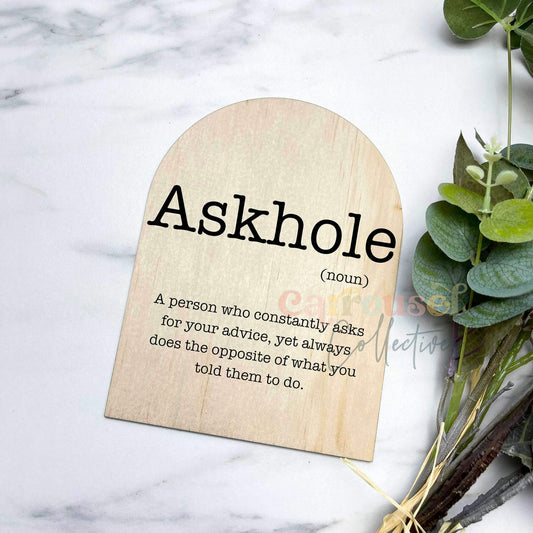 Askhole Definition prints, funny definitions, great gift ideas, S75