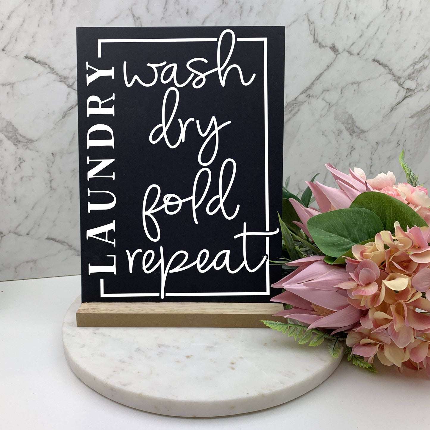 CarrouselCollective Laundry, Wash Fold Repeat - Custom Chalkboard Sign chalkboards