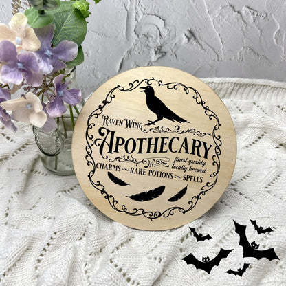 Apothecary sign, Halloween Decor, Spooky Vibes, hocus pocus sign, trick or treat decor, haunted house h38