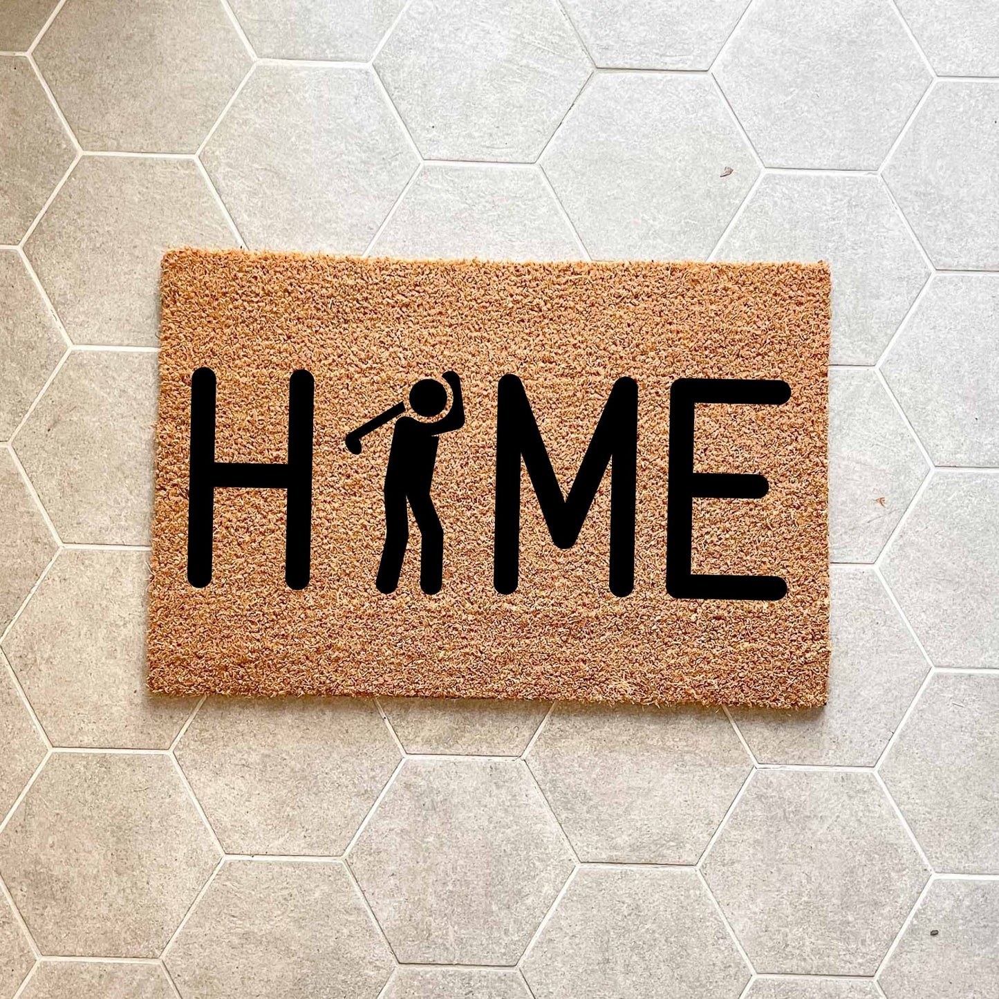 Golf Home doormat, fathers day gift, gifts for him, birthday gift, dad doormat, grandpa doormat