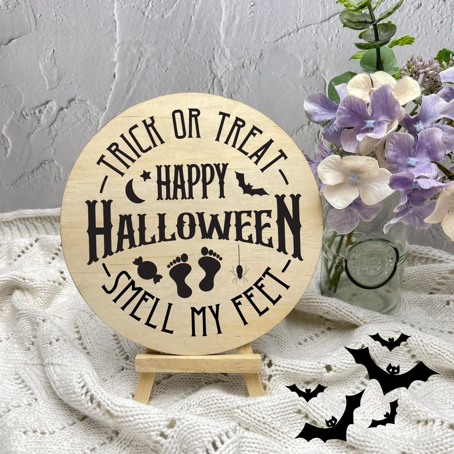 Happy Halloween sign, Halloween Decor, Spooky Vibes, hocus pocus sign, trick or treat decor, haunted house h13