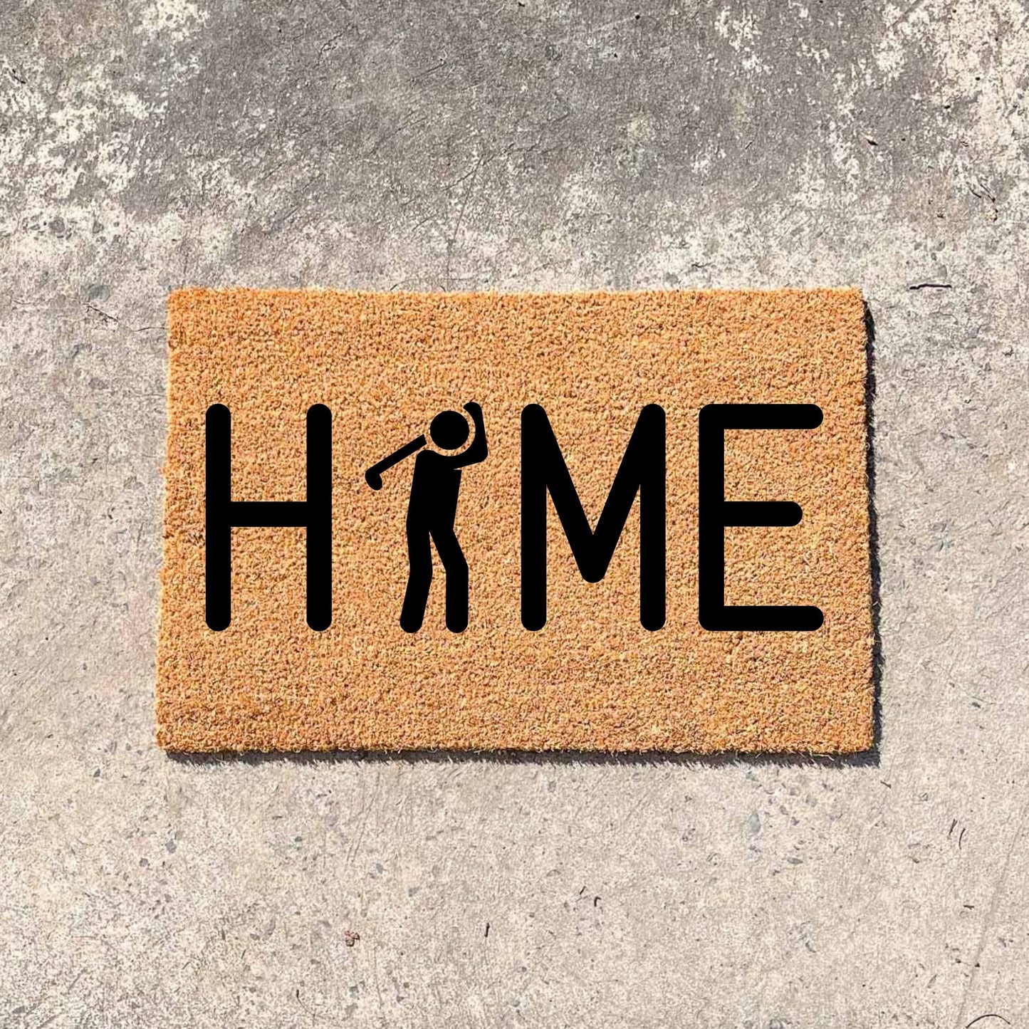 Golf Home doormat, fathers day gift, gifts for him, birthday gift, dad doormat, grandpa doormat