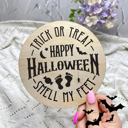 Happy Halloween sign, Halloween Decor, Spooky Vibes, hocus pocus sign, trick or treat decor, haunted house h13