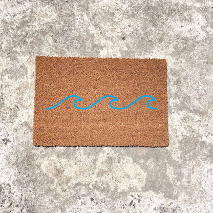 Waves doormat, beach home doormat, custom doormat, personalised doormat