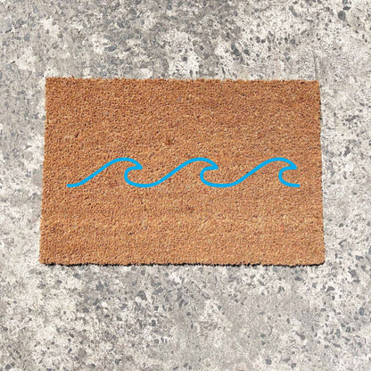 Waves doormat, beach home doormat, custom doormat, personalised doormat
