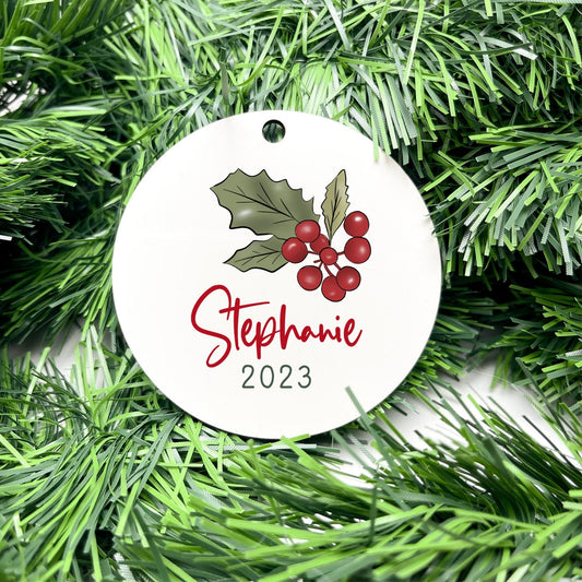 Personalised Name bauble, christmas ornament, christmas bauble, personalised ornament, family ornament