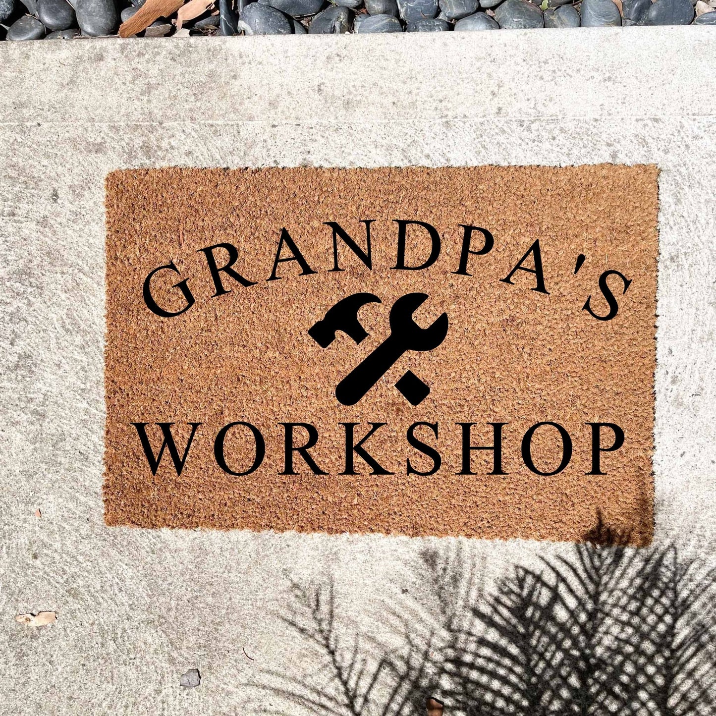 Grandpa's Workshop doormat, fathers day gift, gifts for him, birthday gift, dad doormat, grandpa doormat