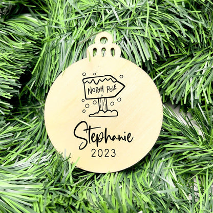 Personalised Name bauble, christmas ornament, christmas bauble, personalised ornament, family ornament