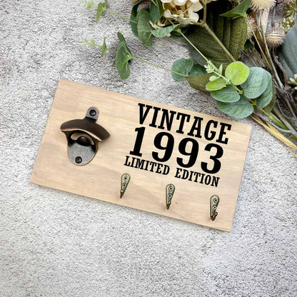 Vintage 30th Birthday beer sign, 1993 beer sign gift, 1994 birthday, 30th celebration, bottle opener sign