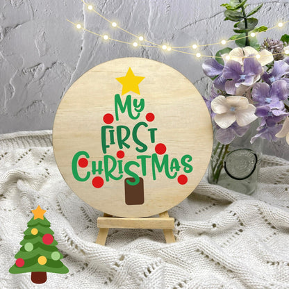 First Christmas Sign, Seasonal Decor, Holidays decor, Christmas Decor, festive decorations c2