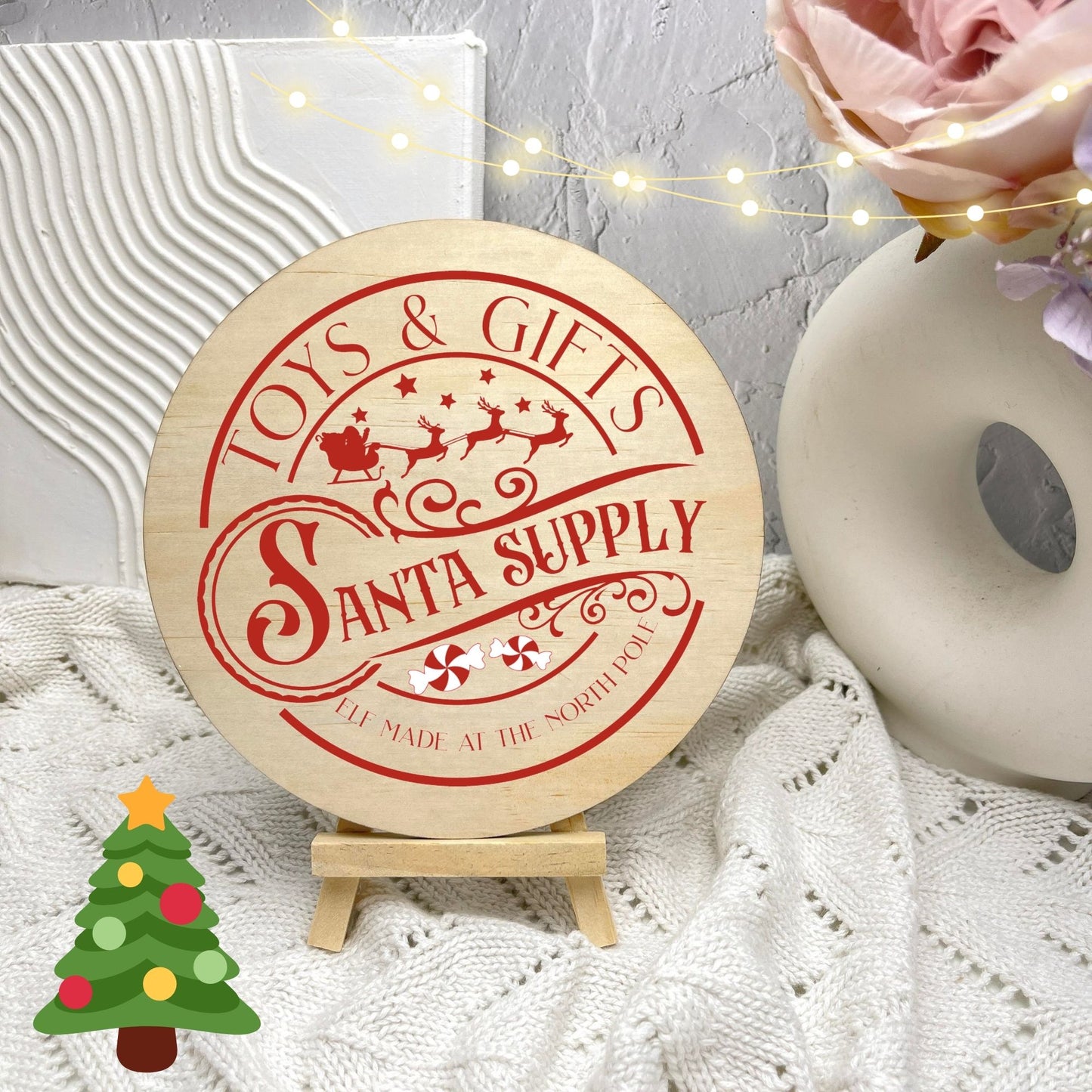 Santa Supply Toys and Gifts Sign, Seasonal Decor, Holidays decor, Christmas Decor, festive decorations c16