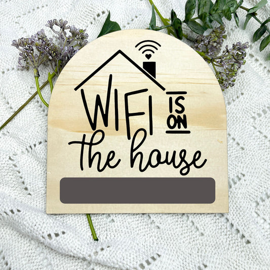 Welcome Wifi Chalkboard, Wifi sign, fill in wifi board, airbnb sign, home wifi