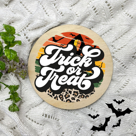 Trick or treat sign, Halloween Decor, Spooky Vibes, hocus pocus sign, trick or treat decor, haunted house h2
