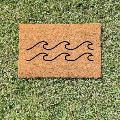 Waves doormat, beach home doormat, custom doormat, personalised doormat