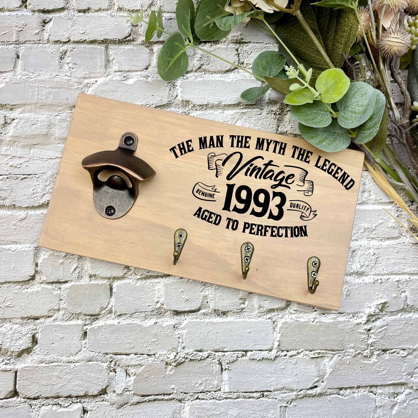 The man the myth the legend 30th Birthday beer sign, 1993 beer sign gift, 1994 birthday, 30th celebration, bottle opener sign