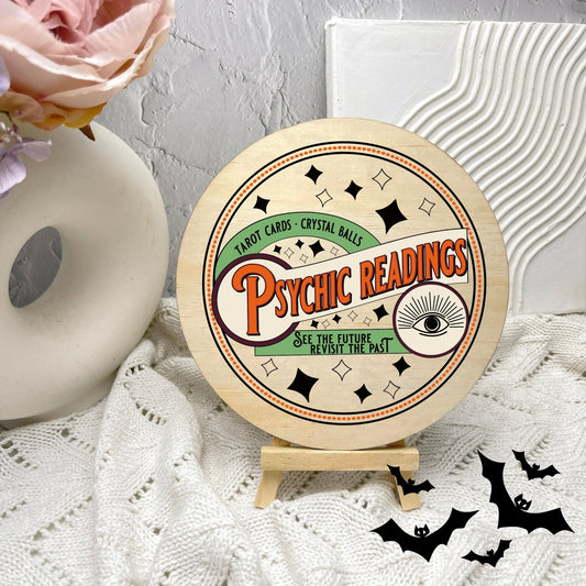 Psychic readings sign, Halloween Decor, Spooky Vibes, hocus pocus sign, trick or treat decor, haunted house h18