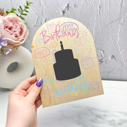 Birthday Countdown Sign, Days until Birthday Sign, Birthday Chalkboard, Kids Birthday