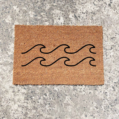 Waves doormat, beach home doormat, custom doormat, personalised doormat