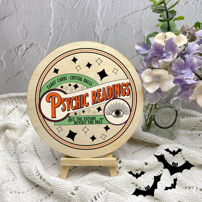Psychic readings sign, Halloween Decor, Spooky Vibes, hocus pocus sign, trick or treat decor, haunted house h18