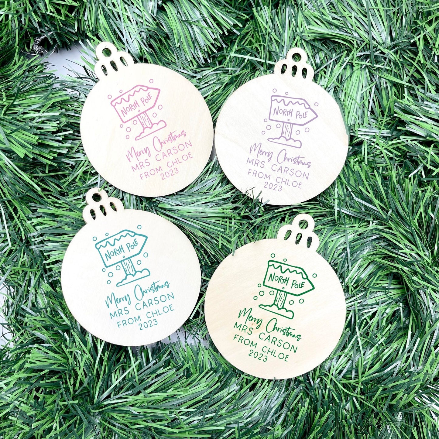 Personalised Teacher Bauble, Thank You Teacher Gift, Christmas Ornament for Teachers, End of Year Teacher Gift, Educator Appreciation Gift