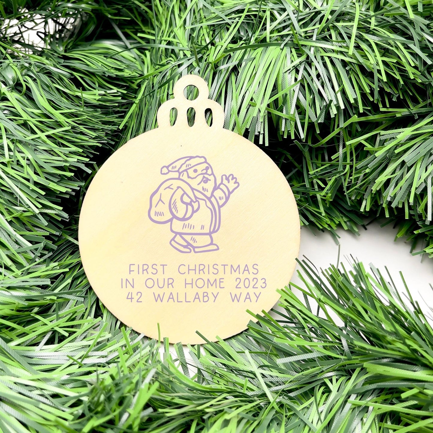 Personalised first Christmas in new home bauble, Housewarming Ornament, Cozy Home Decoration, new home bauble, holiday decor, christmas tree