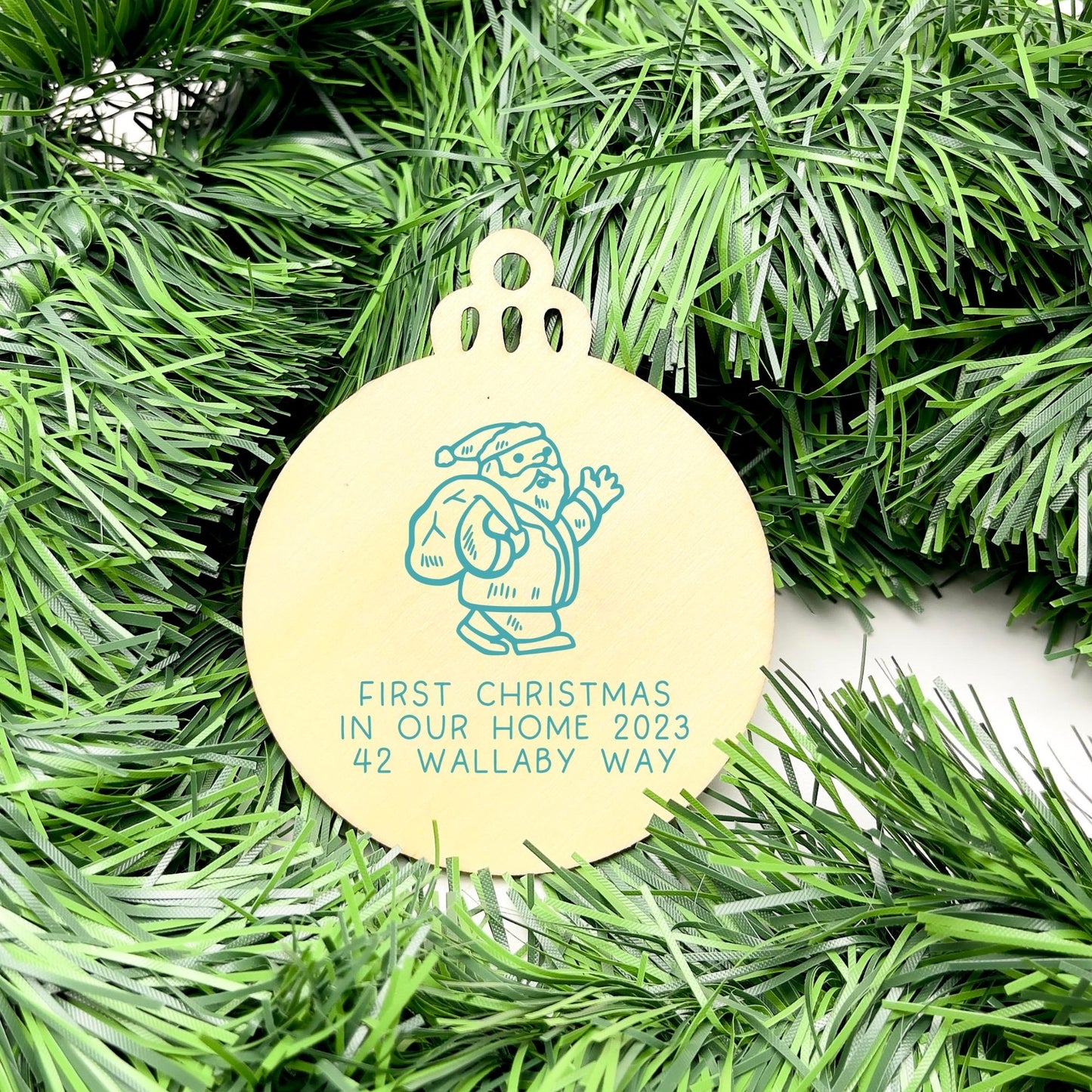 Personalised first Christmas in new home bauble, Housewarming Ornament, Cozy Home Decoration, new home bauble, holiday decor, christmas tree