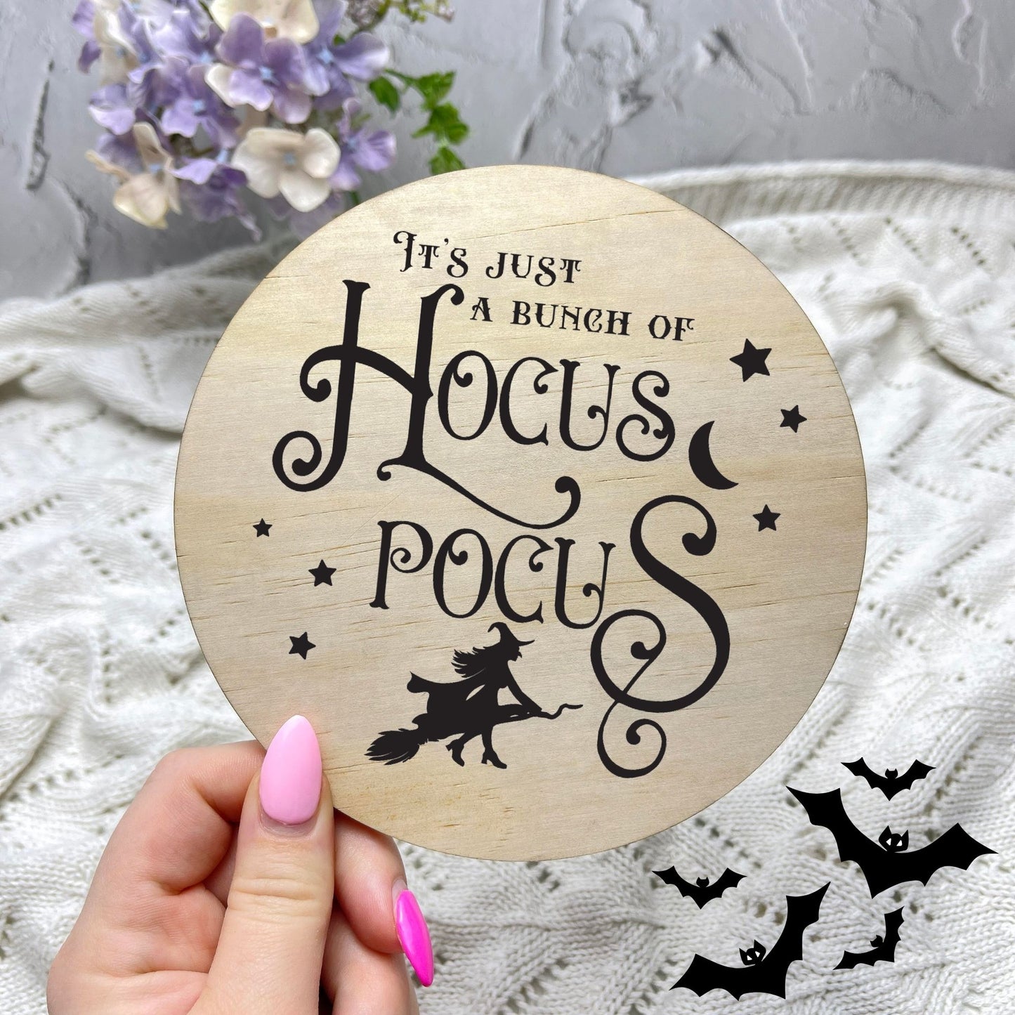 Hocus Pocus sign, Halloween Decor, Spooky Vibes, hocus pocus sign, trick or treat decor, haunted house h52