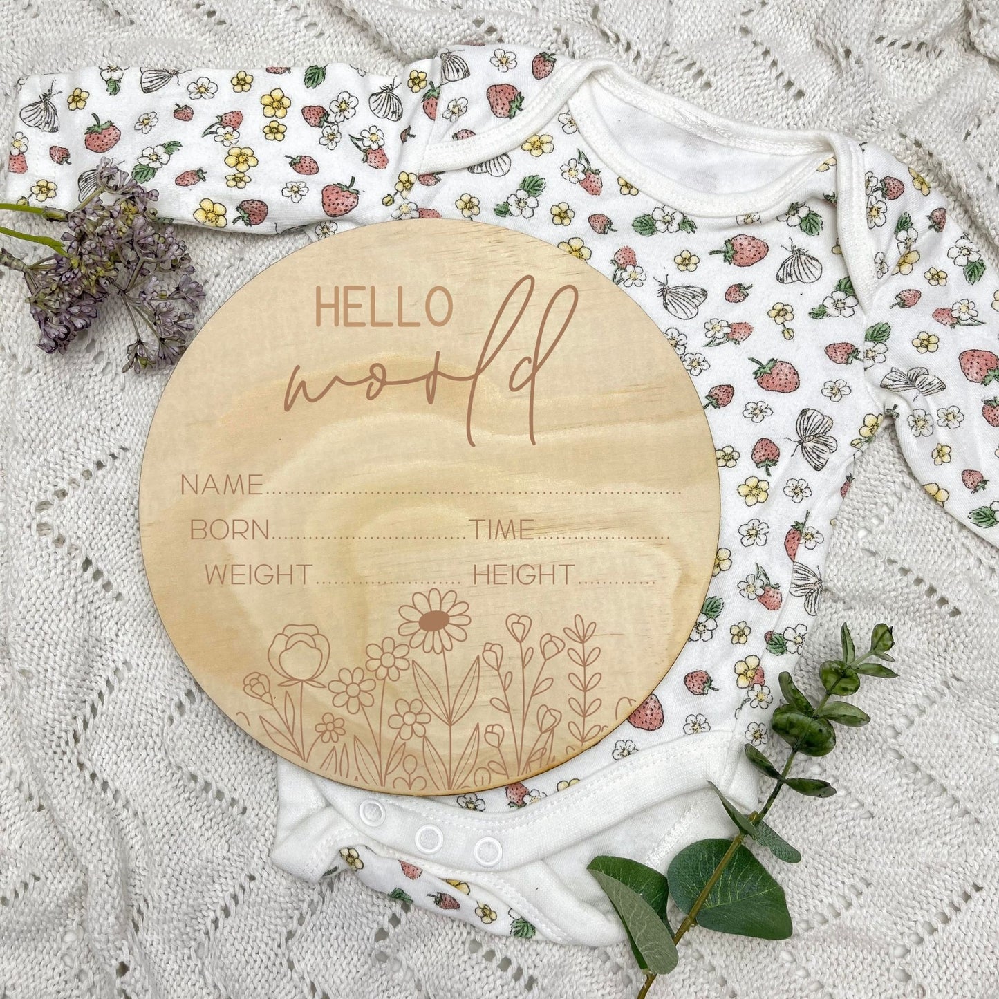 Floral milestone cards, baby milestone discs, boho nursery, aesthetic nursery, beige nursery