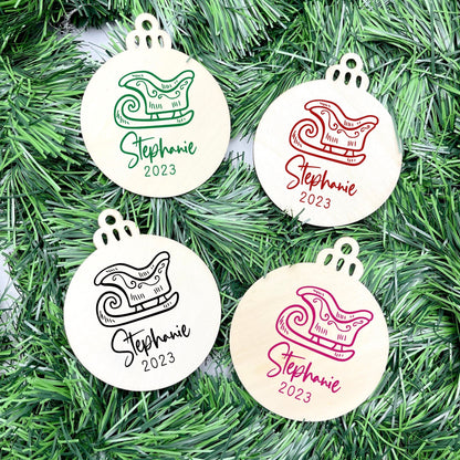 Personalised Name bauble, christmas ornament, christmas bauble, personalised ornament, family ornament