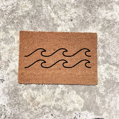 Waves doormat, beach home doormat, custom doormat, personalised doormat