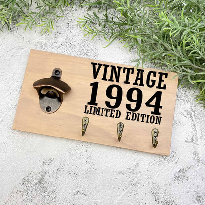 Vintage 30th Birthday beer sign, 1993 beer sign gift, 1994 birthday, 30th celebration, bottle opener sign