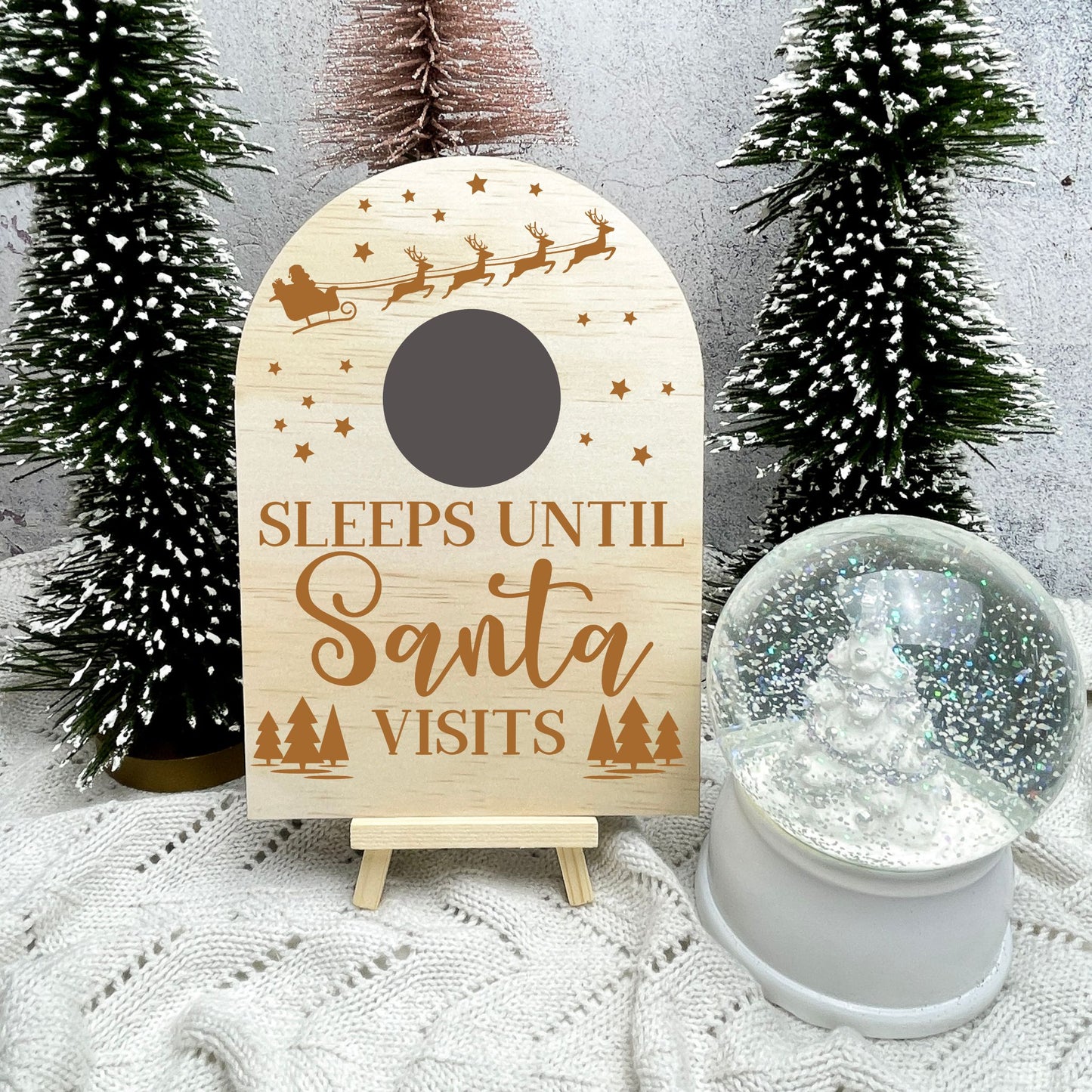 Santa Countdown, Sleeps Until Santa Visits Sign, Christmas Countdown, Kids Christmas, Countdown Board