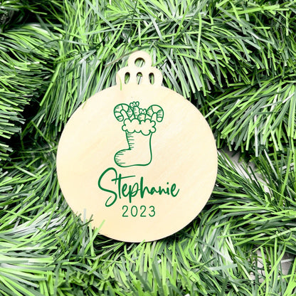 Personalised Name bauble, christmas ornament, christmas bauble, personalised ornament, family ornament