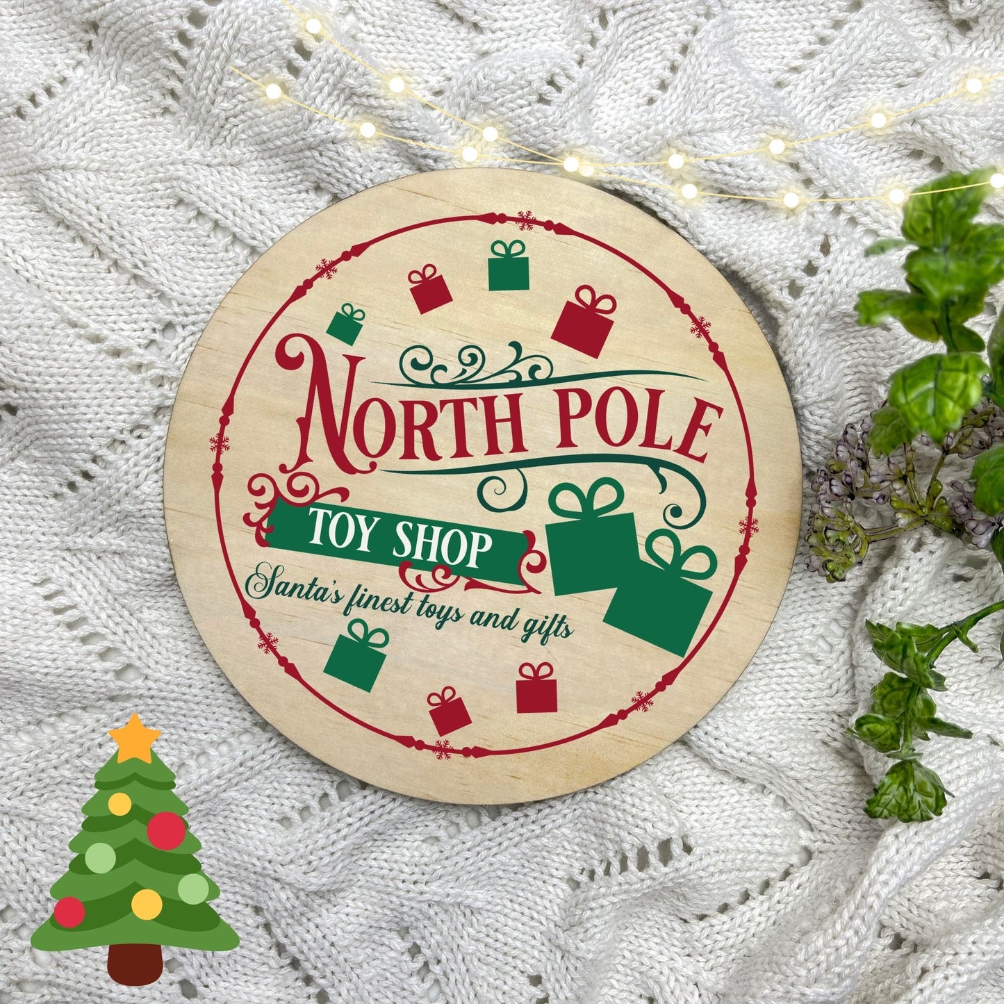 North Pole Toy Shop Sign, Seasonal Decor, Holidays decor, Christmas Decor, festive decorations c23