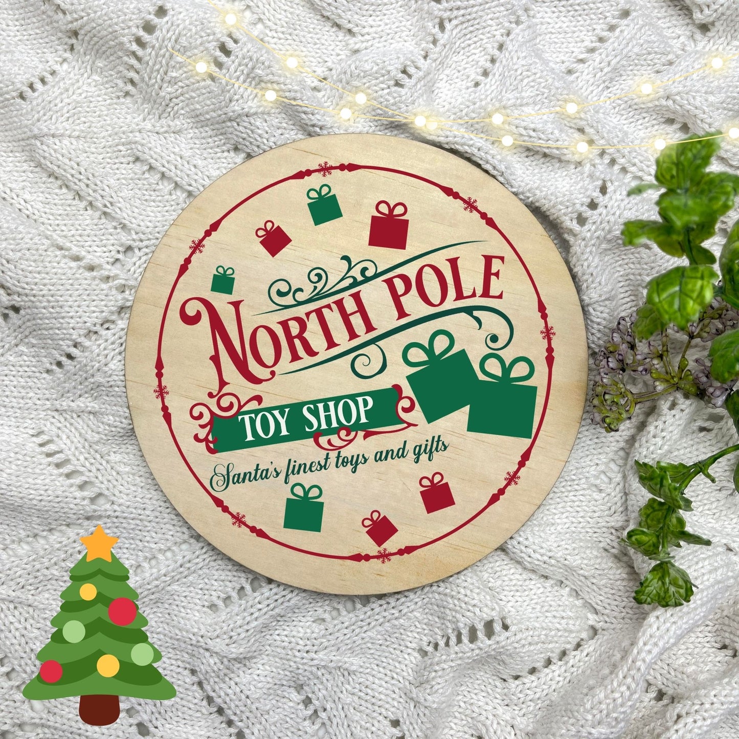 North Pole Toy Shop Sign, Seasonal Decor, Holidays decor, Christmas Decor, festive decorations c23