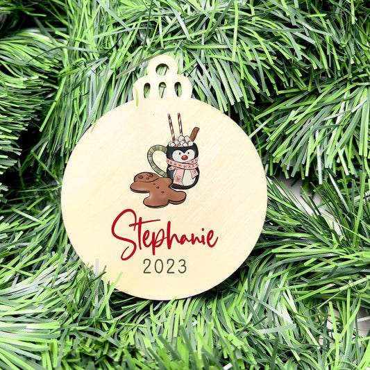 Personalised Name bauble, christmas ornament, christmas bauble, personalised ornament, family ornament