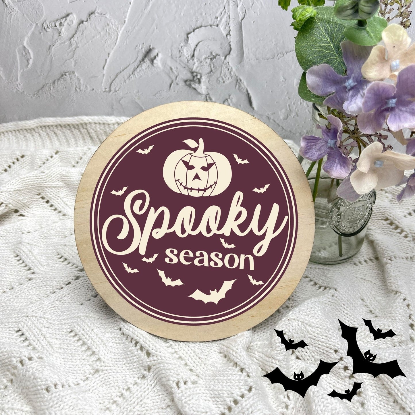 Spooky Season sign, Halloween Decor, Spooky Vibes, hocus pocus sign, trick or treat decor, haunted house h49