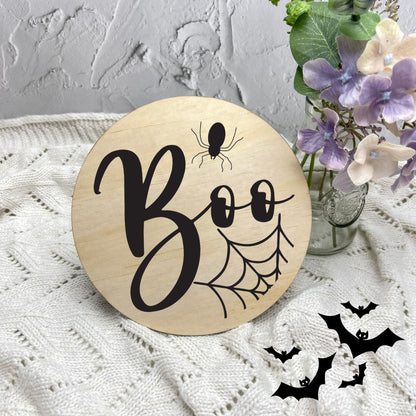 Boo! sign, Halloween Decor, Spooky Vibes, hocus pocus sign, trick or treat decor, haunted house h24