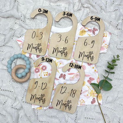 Wardrobe clothes dividers, baby clothing organiser, boho nursery, aesthetic nursery, baby shower gift