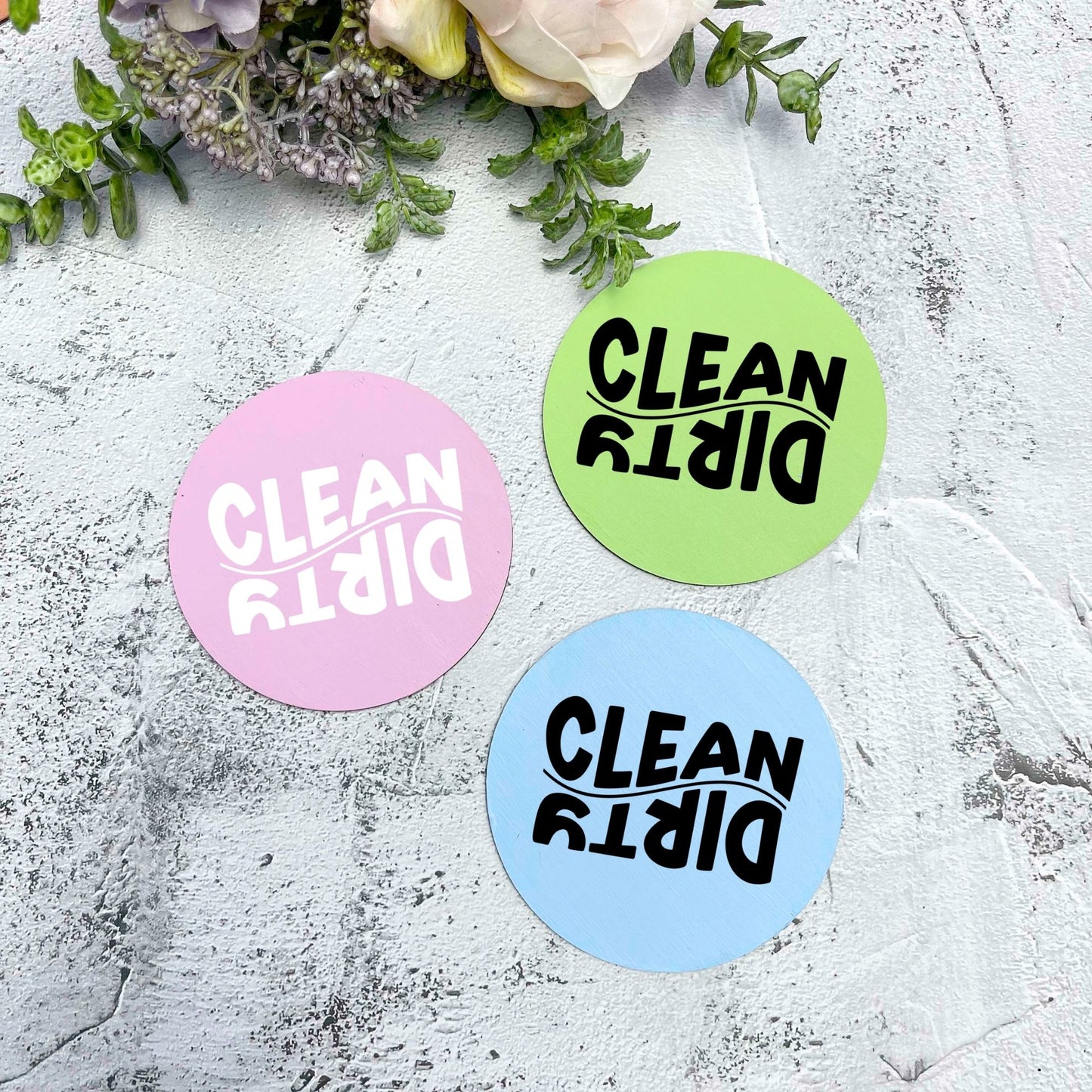Clean Dirty Dishwasher Magnet, kitchen organisation