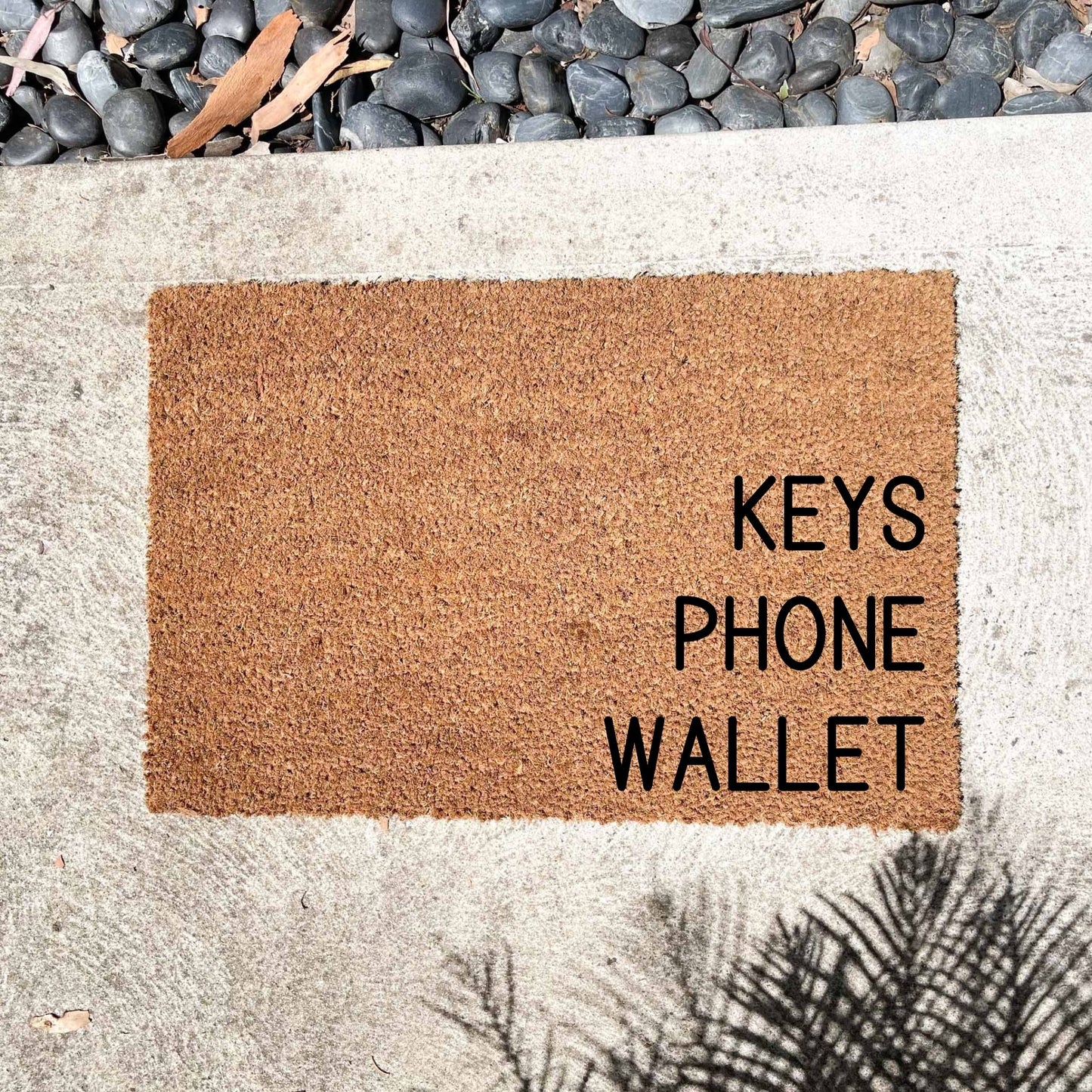 Keys phone wallet doormat, sassy doormat, custom doormat, personalised doormat