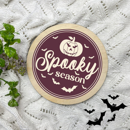 Spooky Season sign, Halloween Decor, Spooky Vibes, hocus pocus sign, trick or treat decor, haunted house h49