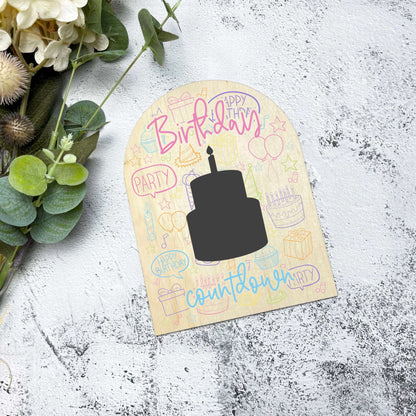 Birthday Countdown Sign, Days until Birthday Sign, Birthday Chalkboard, Kids Birthday