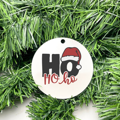 Ho Ho Ho bauble, christmas ornament, christmas bauble, ornament, family ornament