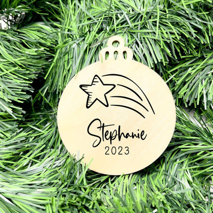 Personalised Name bauble, christmas ornament, christmas bauble, personalised ornament, family ornament