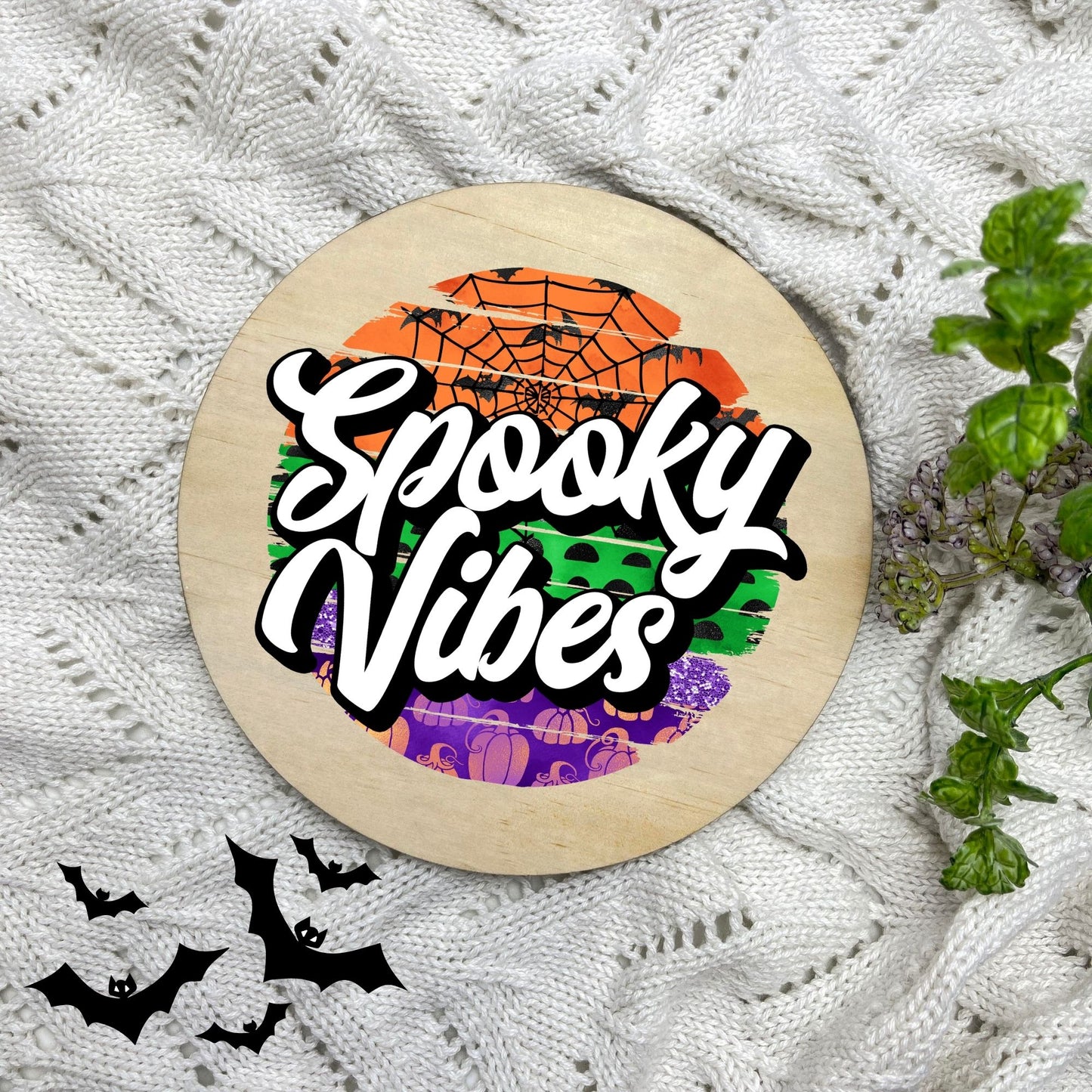 Spooky Vibes sign, Halloween Decor, Spooky Vibes, hocus pocus sign, trick or treat decor, haunted house h3