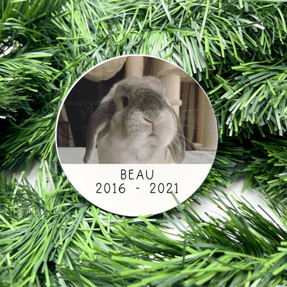 Personalised Photo Name bauble, christmas ornament, christmas bauble, personalised ornament, family ornament