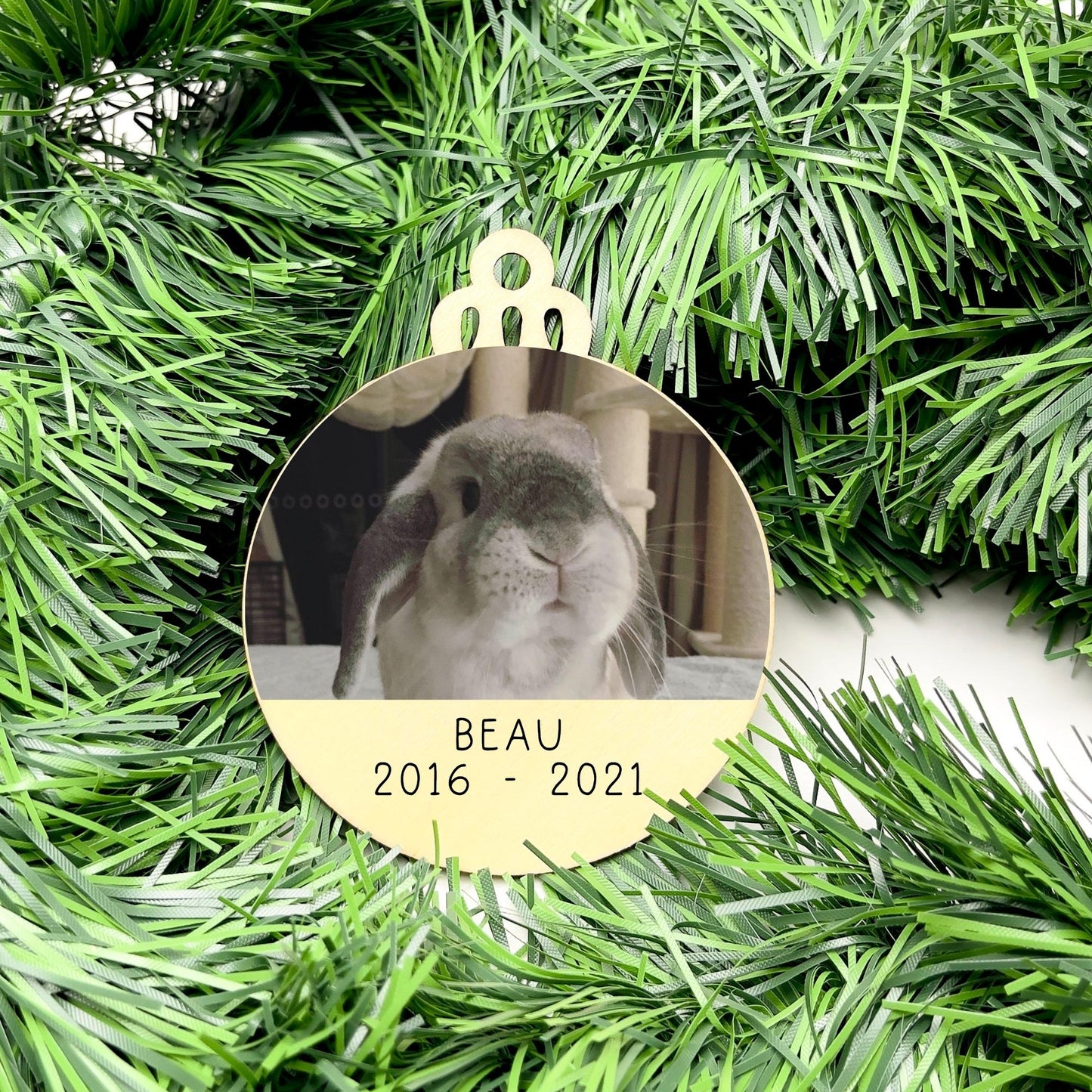 Personalised Photo Name bauble, christmas ornament, christmas bauble, personalised ornament, family ornament